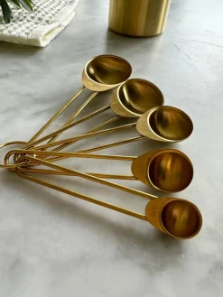 Busa Designs Kitchen>Solid Gold Measuring Cups & Spoons, Set of 9