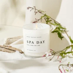 Sweet Water Decor Candles|11 Oz White Jars>Spa Day - 11 oz