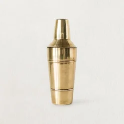 White Cliff Studio Kitchen|Home Decor>Stainless Steel Cocktail Shaker with Brass Finish