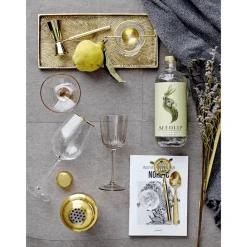 White Cliff Studio Kitchen|Home Decor>Stainless Steel Cocktail Shaker with Brass Finish