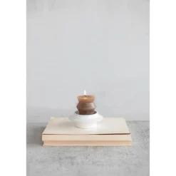 White Cliff Studio Home Decor>Stoneware Tea Light / Pillar Candle Holder - Sweet Water Decor