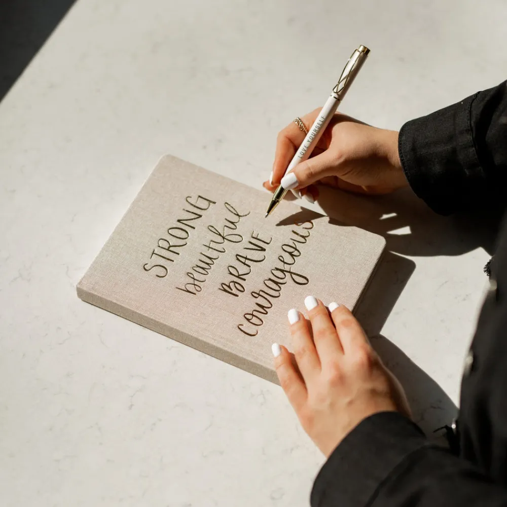 Sweet Water Decor Journals>Strong Beautiful Brave Courageous