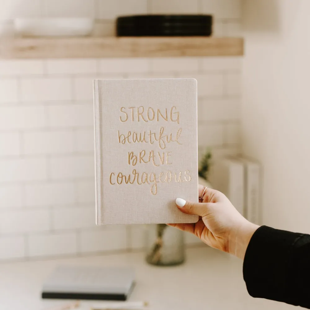 Sweet Water Decor Journals>Strong Beautiful Brave Courageous