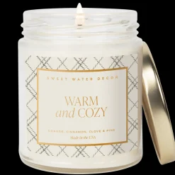 Sweet Water Decor Candles|Patterned Candles>Warm and Cozy - 9 oz