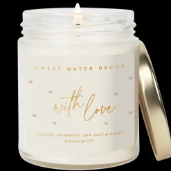 Sweet Water Decor Candles|Patterned Candles>With Love - 9 oz